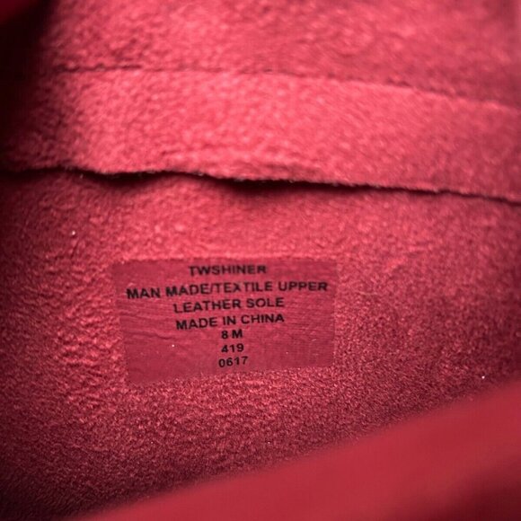 Tommy Hilfiger Rubber Dark Red Merlot Purple Tall Rain Snow Boots Women’s Sz 8M - Picture 5 of 6